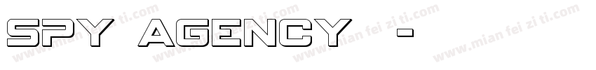 spy agency普通字体转换